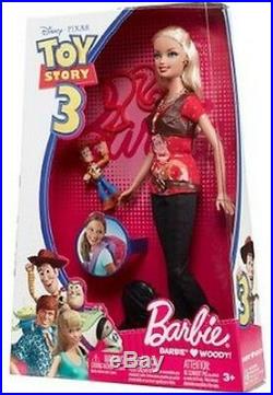 Toy Story 3 Woody Barbie Doll by Mattel Disney NIB NIP