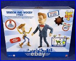 Toy Story 4 BENSON & WOODY 2-PACK 1-Foot Tall Dummy RARE SCARED WOODY Posable