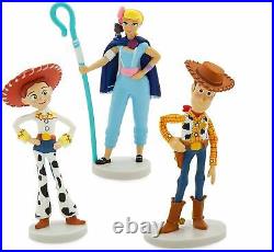 Toy Story 4 Deluxe Figure Set 9 Pcs Woody Buzz Jessie Bo Peep Forky Duke Gabby