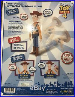 Toy Story 4 Sheriff Woody 16 Drop Down Motion Sensor Talking Doll Action Figure