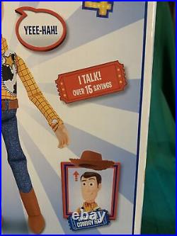 Toy Story 4 TALKING Sheriff Woody And Buzz Lightyear 16 Action Figures Lot Of 2