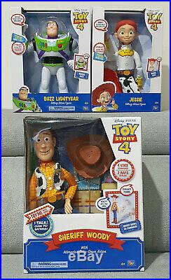 Toy Story 4 Talking Sheriff Woody Buzz Lightyear & Jessie Talking Electronic