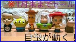 Toy Story 6 body set Kokeshi Doll Disney Woody 5.8cm Japanese Old Sosaku #19