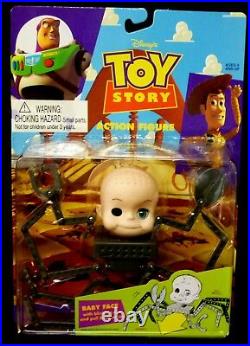 Toy Story Baby Face Woody Buzz 4 Action Figure Set New 1995 Thinkway Amricons