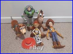 Toy Story Bundle Woody Jessie Bullseye Buzz And Slinky Dolls Thinkway