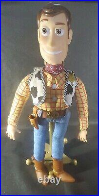 Toy Story Collection Electronic Talking Woody Doll Stand THINKWAY Working 17