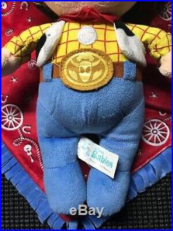 Toy Story Disney Babies Baby Woody Plush Doll with Sheriff Blanket 12 RARE HTF