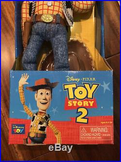 Toy Story Disney Pixar Pull String Talking Woody 1995 NIB Vinatge Thinkaway