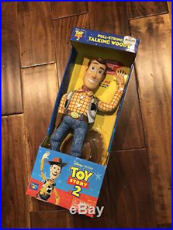 Toy Story Disney Pixar Pull String Talking Woody 1995 NIB Vinatge Thinkaway