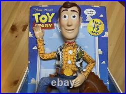 Toy Story Disney Pixar Talking Woody Pull String 15 Sayings Very Rare Woody Doll