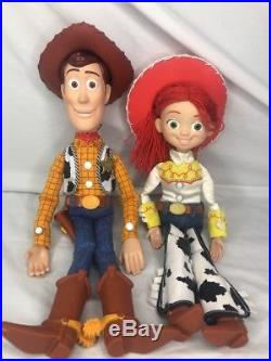 Toy Story Disney Pixar Thinkway toys Woody Jessie Pull String Talking dolls lot