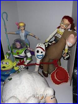 Toy Story Dolls Jessie & Horse Bullseye Buzz & Bo Peep & Sheep Martian & Forky
