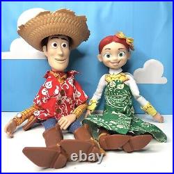 Toy Story HAWAIIAN VACATION Woody and Jessie Talking Dolls Disney Store Thinkwy