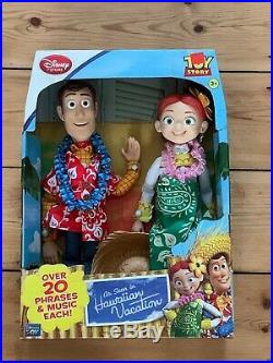 Toy Story Hawaiian Vacation Special Edition Woody and Jessie Dolls MISB RARE