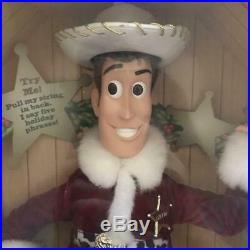 Toy Story Holiday Woody Talking Figure Doll Rare Mattel Pixar Movie Animation 7