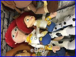 Toy Story Huge Lot Plush Soft Doll Woody Jessie Bullseye Rex Buzz & More