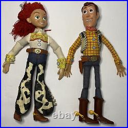 Toy Story Jessie Yodeling Cowgirl & Woody 14 Pull String Talking Dolls LOT