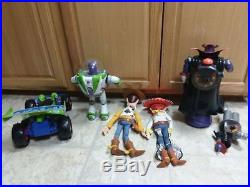 Toy Story Lot Thinkway Pull String Woody Jessie Buzz Zurg Doll Talking RC