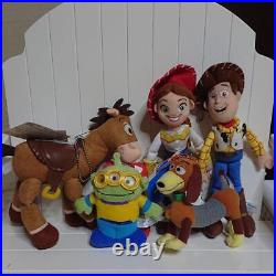 Toy Story Plush Toy Doll Woody Jessie Bullseye Slinky Green Men Lot of 5 s3179
