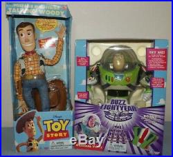 Toy Story Poseable PullString Talking Woody & Buzz Thinkway 1995 InfinityEdition