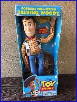 Toy Story Poseable Pull String Talking Woody Doll 62810 Thinkway 1995 New In Box