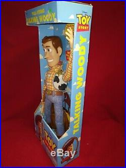 Toy Story Poseable Pull String Talking Woody Thinkway 1995, 16 Disney Original