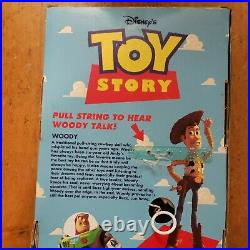 Toy Story Poseable Pull String Talking Woody Thinkway 1995 Original Disney Pixar