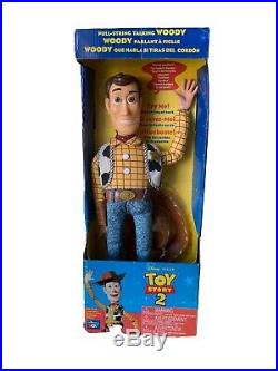 Toy Story Poseable Pull String Talking Woody Thinkway 1995 original Disney Pixar