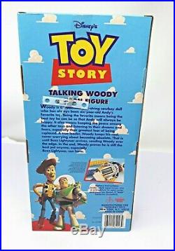 Toy Story Poseable Push Button Talking Woody Thinkway 1995 Original Disney Pixar