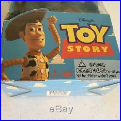 Toy Story Poseable Talking Woody Thinkway 1995 original Disney F/S from Japan