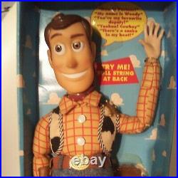 Toy Story Poseable Talking Woody Thinkway 1995 original Disney from Japan