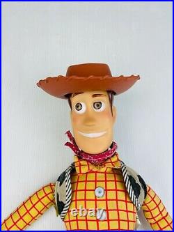 Toy Story Pull String Talking Woody Doll With Hat Thinkway Toys Original Disney