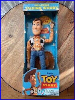 Toy Story Pull String Talking Woody Thinkway Toys 62943 16in shipping from JP