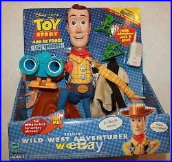Toy Story Rare WILD WEST ADVENTURER Talking Pull String Woody