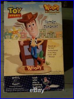 Toy Story Sheriff Woody Bobblehead Doll Disney Pixar Animation Studios Japan H6