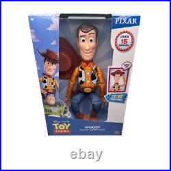 Toy Story Sheriff Woody Deluxe Pull-String Action Figure 16 New