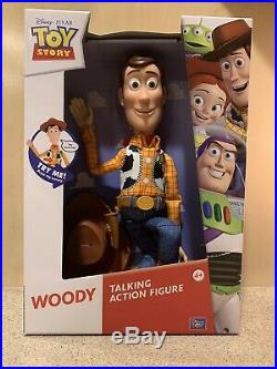 Toy Story Sheriff Woody Press My Tummy Talking Action Figure Doll Soft Body, NIB