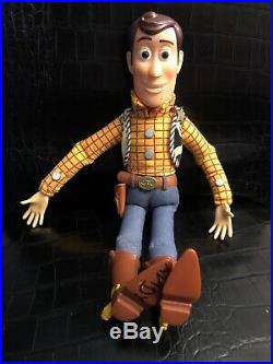 Toy Story Sheriff Woody pull-string talking doll Andys Room Hasbro Working Rare