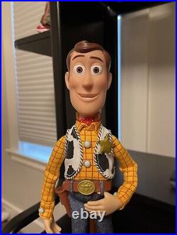 Toy Story Signature Collection Talking Woody Doll with Stand, COA THINKWAY TOYS