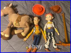 Toy Story Signature Collection Woody Doll, Talking Jessie, Plush Bullseye