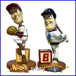 Toy Story Strikeout Woody and Slugger Buzz Lightyear Bobbleheads Japan Free Ship