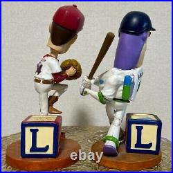 Toy Story Strikeout Woody and Slugger Buzz Lightyear Bobbleheads Used