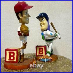 Toy Story Strikeout Woody and Slugger Buzz Lightyear Bobbleheads Used