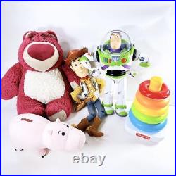 Toy Story Talking Figure Woody Buzz Lotso Hamm Plush Doll Toy Prize Lot 5