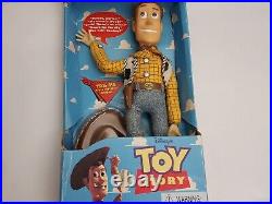 Toy Story Talking Woody Doll Press Shirt Button Thinkway #62948 NEVER REMOVED
