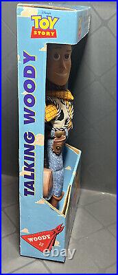 Toy Story Talking Woody Doll Press Shirt Button Thinkway #62948 New Free S&H