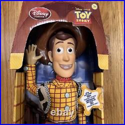 Toy Story Talking Woody Doll The Disney Store 2014 Brand New