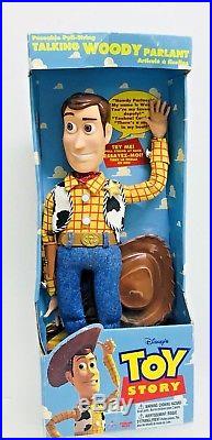 Toy Story Talking Woody Parlant Articule a Ficelles -Thinkway 62810 New Sealed