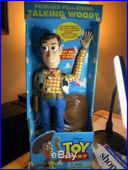 Toy Story Talking Woody Pull String 16 ThinkWay 1995 Disney Original Toys A