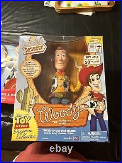 Toy Story Talking Woody the Sheriff Signature Collection (SEALED) Works Tested